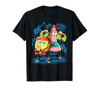 Bob l'éponge Punk Rock avec étoile Patrick T-Shirt