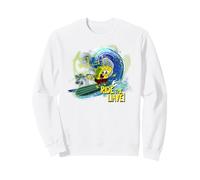 Bob l'éponge Ride The Wave Surf Fun Classic années 90 Sweatshirt
