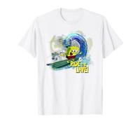 Bob l'éponge Ride The Wave Surf Fun Classic années 90 T-Shirt