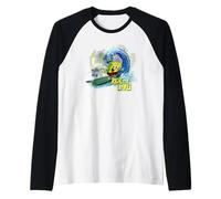 Bob l'éponge Ride The Wave Surf Fun Design années 90 Manche Raglan