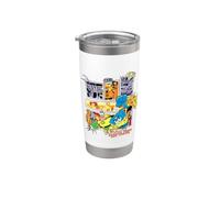 Bob l'éponge Squarepants And Friends Superheroes Gobelet isotherme en acier inoxydable double paroi