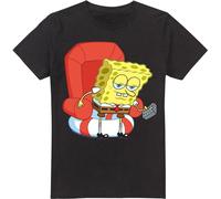 Bob l'Éponge SquarePants - "Head Out Meme" T-shirt pour homme TV6663 (XXL) (Noir)