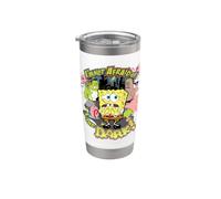 Bob l'éponge SquarePants Im Not Afraid Of The Dark! Gobelet isotherme en acier inoxydable double paroi