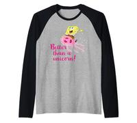 Bob l'éponge Squarepants Squid Unicorn Happy Friends Classique Manche Raglan