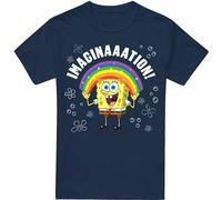 Bob l'Éponge SquarePants - T-shirt "Imagination" pour homme TV6615 (XXL) (Bleu marine)