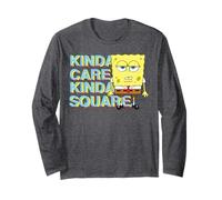 Bob l'éponge Squarepants Who Cares Fun Cartoon TV Show Classic Manche Longue