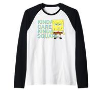 Bob l'éponge Squarepants Who Cares Fun Cartoon TV Show Classic Manche Raglan