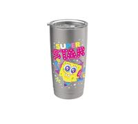 Bob l'éponge Super Star Gobelet isotherme en acier inoxydable double paroi