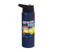 Bob l'éponge « You May Now Start The Party » Stainless Steel Insulated Water Bottle