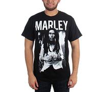 Bob Marley - Black & White T-Shirt adulte en noir, XX-Large, Black
