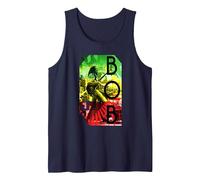 Bob Marley Concert Rasta Stripe Débardeur, Homme, Bleu Marine, XXL