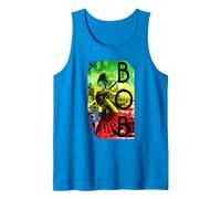 Bob Marley Concert Rasta Stripe Débardeur, Homme, Saphir, XL
