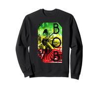 Bob Marley Concert Rasta Stripe Sweatshirt