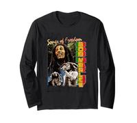 Bob Marley Freedom Vintage Reggae Musique par Rock Off Manche Longue