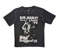 Bob Marley Live In Hawaii Snow Wash Dye Wash Kids T Shirt
