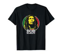 Bob Marley Logo Badge Reggae Musique par Rock Off T-Shirt