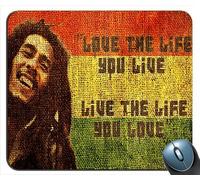 Bob Marley Love The Life You Live Tapis de souris