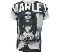 Bob Marley Rasta Smoke T-shirt à manches courtes pour homme - Blanc - M