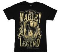 Bob Marley - Rebel Adultes T-Shirt Legend in Black, Medium, Black
