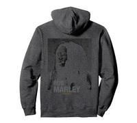 Bob Marley Roots Rock Reggae Sweat à Capuche, Unisexe pour Adultes, Chiné Foncé, L
