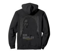 Bob Marley Roots Rock Reggae Sweat à Capuche, Unisexe pour Adultes, Noir, M