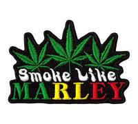 Bob Marley Smoke Woven Patch Size One Size