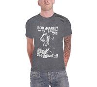 Bob Marley T Shirt Live in Hawaii Nouveau Officiel Homme Snow Wash Charcoal Gris Size XXL