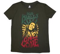 Bob Marley - T-Shirt One Love - Femme (L) (Vert)
