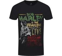Bob Marley T-Shirt Rastaman Vibration Tour 1976 Homme Noir - Taille M Noir G