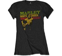 Bob Marley - T-Shirt # XL Ladies Black # Roots, Rock, Reggae [Import]