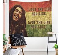 Bob Marley Tapisserie Couverture Tenture Murale Murale Art Suspendu Décoration Séparateur De Pièce Décor De Plafond Rideaux De Fenêtre Décor De Dortoir Salon Chambre à Coucher, 59x78inch 150x200cm