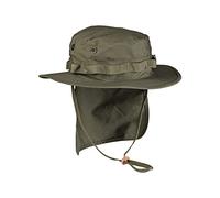 Mil-Tec Chapeau Boonie britannique avec cache-nuque, chapeau safari, chapeau tropical, différents modèles - Vert - XL