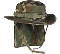 Mil-Tec Chapeau Boonie britannique avec cache-nuque, chapeau safari, chapeau tropical, différents modèles - Vert - M