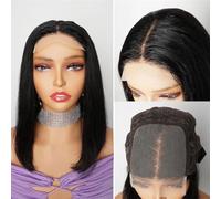 Bob Perruque Sans Colle Dentelle pront Perruque Ombre Blonde Gingembre Perruques de cheveux humains por Femmes Partie centrale Dentelle transparente