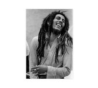 Bob Poster Marley 10 Wailers Live 1975 - Impression sur toile vintage - Décoration de bureau - Cadeau - 20 x 30 cm