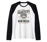 Bob Ross Happy Little Painters Club Manche Raglan