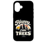 Bob Ross Happy Little Trees Coque pour iPhone 16