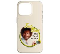 Bob Ross Just Beat The Devil Out of It Coque pour iPhone 16 Pro