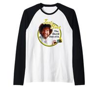 Bob Ross Just Beat The Devil Out of It Manche Raglan