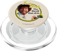 Bob Ross Just Beat The Devil Out of It PopSockets PopGrip pour MagSafe