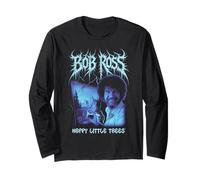 Bob Ross Little Trees Metal Manche Longue