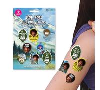 Bob Ross Lot de 2 jeux de 8 tatouages temporaires