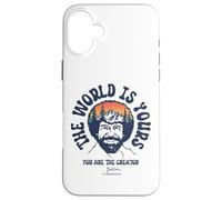 Bob Ross The World is Yours Coque pour iPhone 16 Plus