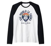 Bob Ross The World is Yours Manche Raglan