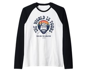 Bob Ross The World is Yours Manche Raglan
