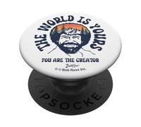 Bob Ross The World is Yours PopSockets PopGrip Adhésif