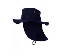 Bob Safari-Nyls Création-Chapeau Bob Safari Bleu Marine Lien Serrage et Protege Nuque - Bleu Taille unique
