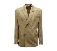 Bob - Suit401 Costume croisé à rayures - Homme - Vestes - Jaune - Taille: XL