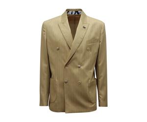 Bob - Suit401 Costume croisé à rayures - Homme - Vestes - Jaune - Taille: XL