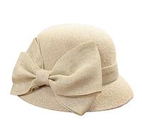 bob Tendance pour Femme - Chapeau de Plage - Chapeau d'été - Chapeau de pêcheur avec n UD Souple, Beige, Taille Unique